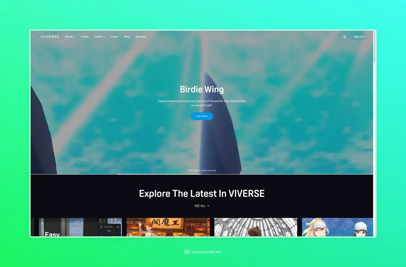 Viverse Homepage preview 1